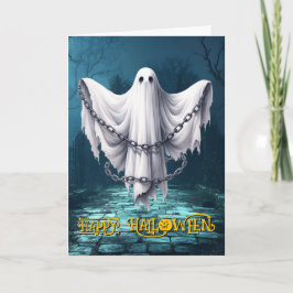 Enge Geesten Griezelen Halloween Feestdagen Kaart
