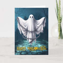 Enge Geesten Griezelen Halloween Feestdagen Kaart