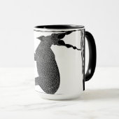 Enge geit als je koffie drinkt! Abstract Mok (Voorkant rechts)