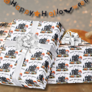 Enge Gelukkige Halloween Inpakpapier