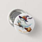 Enge Gelukkige Halloween Ronde Button 3,2 Cm (Voorkant /achterkant)