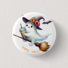 Enge Gelukkige Halloween Ronde Button 3,2 Cm