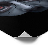 Enge gezicht gluren - Grappige maag illusie Horror Poster (Hoek)
