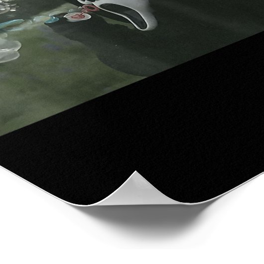  enge gezicht horror Poster Halloween (Hoek)