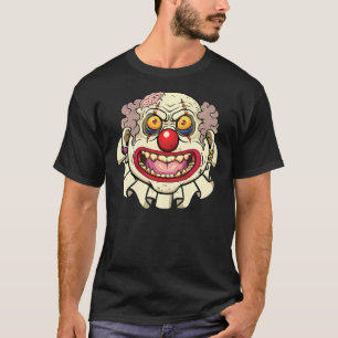 Enge Gezicht Vet Joker Mask Gothic Kostuum Horror T-shirt