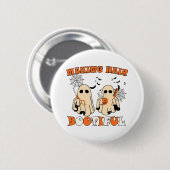 Enge Ghost Kapper Halloween Ronde Button 5,7 Cm (Voorkant /achterkant)