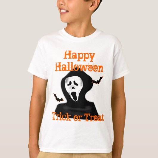 Enge Ghost trick or treat T-shirt (Voorkant)