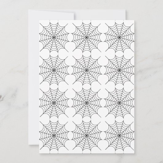 Enge Goede Tijd Halloween Party Kaart (Achterkant)