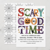 Enge Goede Tijd Halloween Party Kaart (Voorkant / Achterkant)