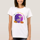 Enge Golden Retriever Halloween Full Moon T-shirt (Voorkant)
