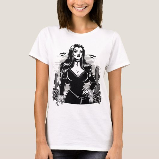 enge Gothic vrouw T-shirt (Voorkant)