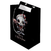 Enge Gotische Kerstmis Creepmas Medium Cadeauzakje (Voorkant Gekanteld)