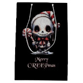 Enge Gotische Kerstmis Creepmas Medium Cadeauzakje (Achterkant)