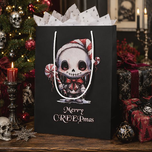 Enge Gotische Kerstmis Creepmas Medium Cadeauzakje