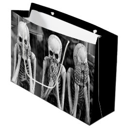 Enge Grappige Skeletten Halloween Gift Bag Groot Cadeauzakje
