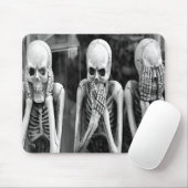 Enge Grappige Skeletten Halloween Mousepad Muismat (Met muis)