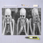 Enge Grappige Skeletten Halloween Weefselpapier Tissuepapier (Craft)
