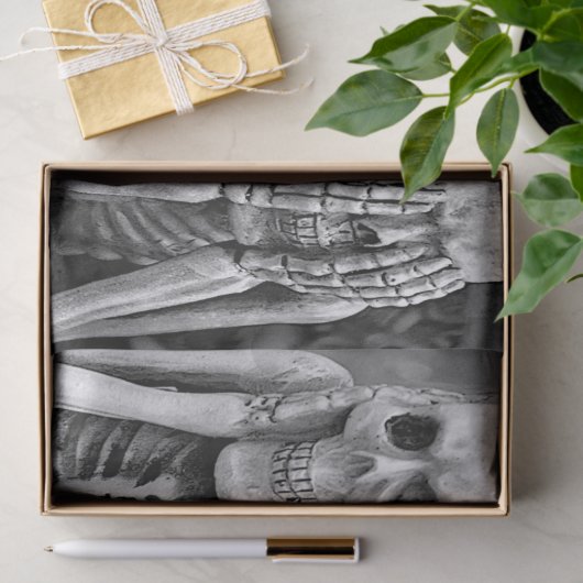 Enge Grappige Skeletten Halloween Weefselpapier Tissuepapier (Geschenk)