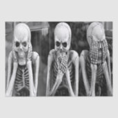 Enge Grappige Skeletten Halloween Weefselpapier Tissuepapier (Voorkant)