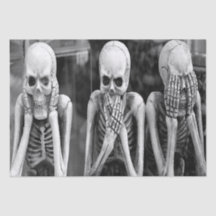 Enge Grappige Skeletten Halloween Weefselpapier