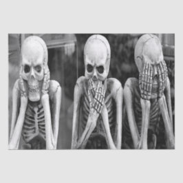 Enge Grappige Skeletten Halloween Weefselpapier Tissuepapier