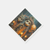 Enge griezelige Halloween Kinder Servet (Hoek)