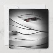 Enge griezelige Halloween Mummy Kaart (Voorkant)