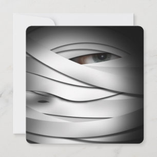 Enge griezelige Halloween Mummy Kaart