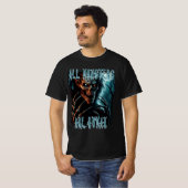 Enge griezelige horror ondood monster, demon of gh t-shirt (Voorkant volledig)