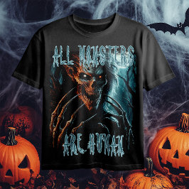 Enge griezelige horror ondood monster, demon of gh t-shirt