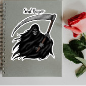 Enge Grim Reaper Halloween Vinyl Sticker