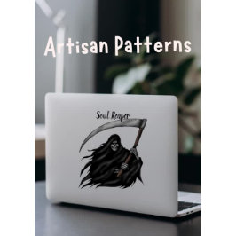 Enge Grim Reaper Halloween Vinyl Sticker