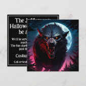 Enge grommende weerwolf kaart (Voorkant / Achterkant)