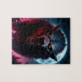 Enge grommende weerwolf legpuzzel (Horizontaal)