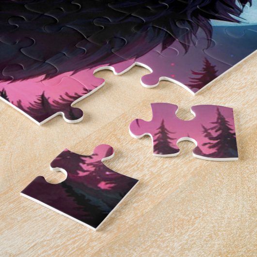 Enge grommende weerwolf legpuzzel (Zijkant)