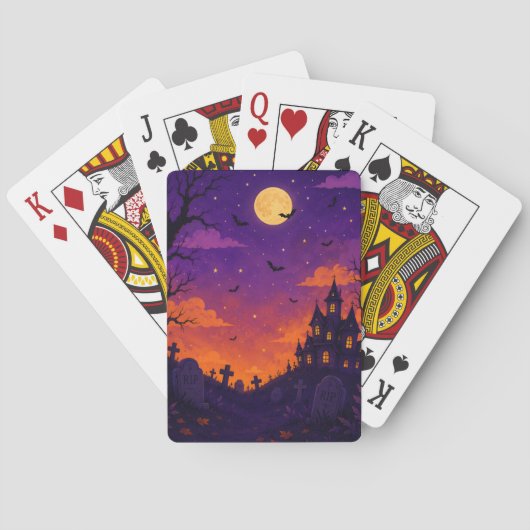 Enge Halloween Aangepaste Speelkaarten (Achterkant)