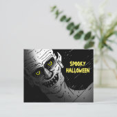 Enge halloween ansichtkaart feestdagenkaart (Staand voorkant)