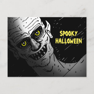 Enge halloween ansichtkaart feestdagenkaart