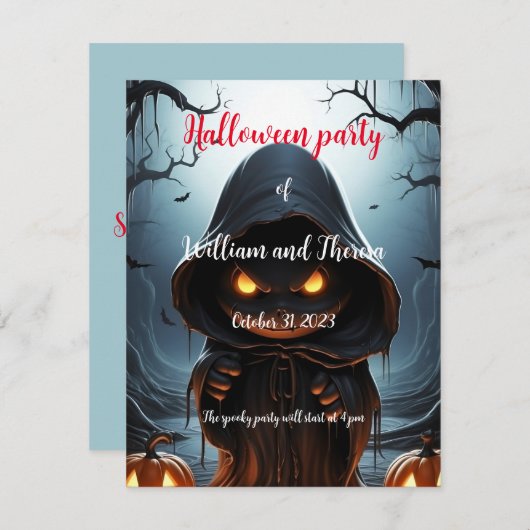 Enge Halloween-ansichtkaart Kaart (Voorkant / Achterkant)