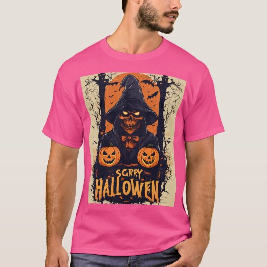 Enge Halloween Basic Donker T-shirt (Voorkant)