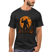 Enge Halloween Bigfoot Pompoen Wereldkaart