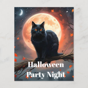 Enge Halloween Black Cat maanlicht, Flyer