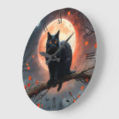 Enge Halloween Black Cat maanlicht, Grote Klok (Hoek)