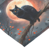 Enge Halloween Black Cat maanlicht, Korte Tafelloper (Hoek)