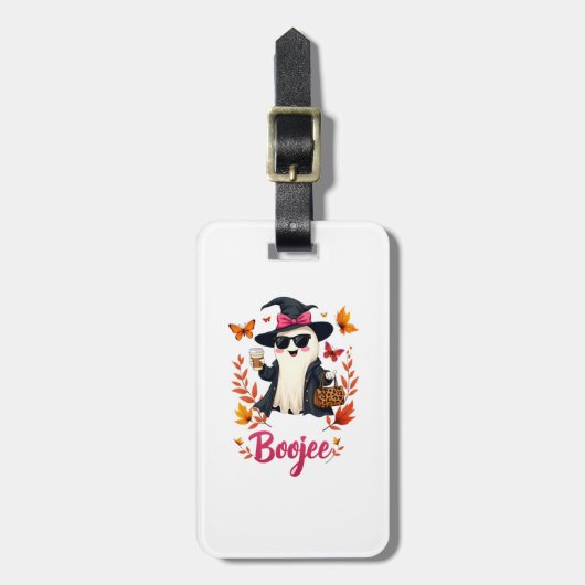 Enge Halloween Boojee Sassy Klasse Geest  Bagagelabel (Voorkant verticaal)