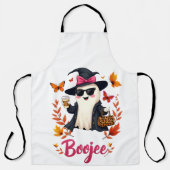 Enge Halloween Boojee Sassy Klasse Geest Schort (Voorkant)
