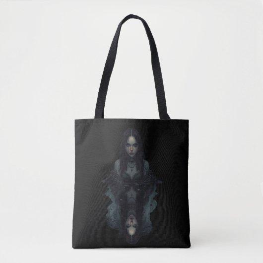 Enge Halloween Canvas tas – Spooky & Stijlvol Cade (Voorkant)