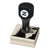 Enge Halloween clown gezicht Rubberstempel (Stempel)