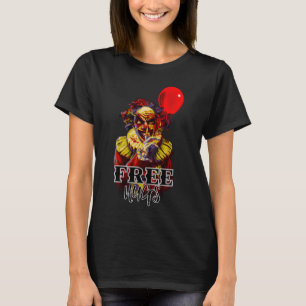 Enge Halloween Clown GRATIS HUGS Kostuum Party T-shirt