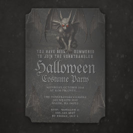 Enge Halloween Demonic Gargoyle Party Uitnodiging
